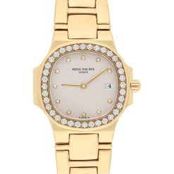 Patek Philippe Nautilus 4700/53 18K Gold Diamond Bezel 28mm