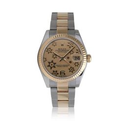 Rolex Datejust 178273 31MM Champagne Flower Dial Two-Tone Watch