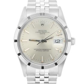 Rolex Date 15010 34MM Silver Dial Stainless Steel