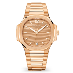 Patek Philippe Nautilus 7118/1R-010 Rose Gold with Golden Brown Opaline Dial