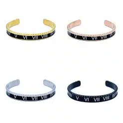 Alternative view of Speedometer Style Bracelet 1pcs Stainless Steel Watch Bangle, Black