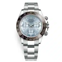 Rolex Cosmograph Daytona 116506 Ice Blue Baguette Index Platinum Mens Watch