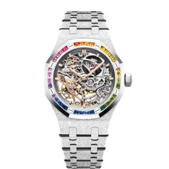 AUDEMARS PIGUET ROYAL OAK FROSTED GOLD DOUBLE BALANCE WHEEL OPENWORKED 15468BC.YG.1259BC.01