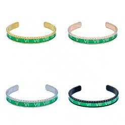 Alternative view of Speedometer Style Bracelet 1pcs Stainless Steel Watch Bangle, Green