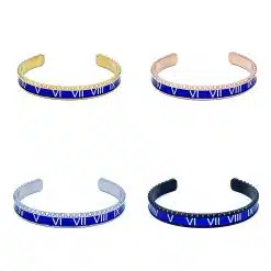Alternative view of Speedometer Style Bracelet 1pcs Stainless Steel Watch Bangle, Blue