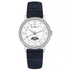 Blancpain 6106-4628-55a Villeret Quantieme Phases de Lune 29.2mm Ladies Watch