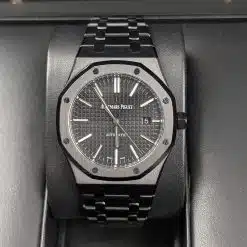 Alternative view of Audemars Piguet 15400ST Royal Oak 41mm Black Dial PVD Coated Watch