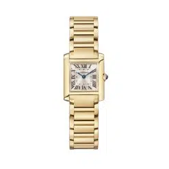 Cartier Tank Française WGTA0114 Golden Sunray Dial Yellow Gold Watch