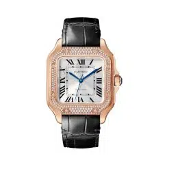 Cartier WJSA0012 Santos de Cartier Sunray-Effect Dial Watch