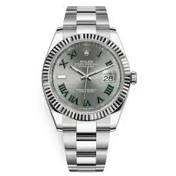 Rolex Datejust 126334 Slate Roman Oyster 41mm Stainless Steel Mens Watch