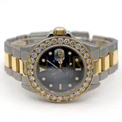 Alternative view of Rolex Submariner 16613 Black Dial Diamond Bezel Two-Tone Men's Watch