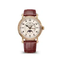 Patek Philippe 5160-500R-001 GRAND Complications Silver Opaline Dial Brown Alligator Leather Strap