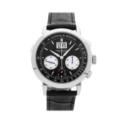 A. Lange & Söhne Saxonia Datograph 405.035 41MM Platinum Black Dial