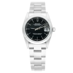 Rolex Datejust 31 Black Dial Stainless Steel Ladies Watch 68240