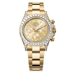 Rolex Cosmograph Daytona 126598TBR-0001 Golden Set with Diamonds 40mm Dial Diamond-Set Bezel Oyster Bracelet Watch