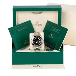 Alternative view of Rolex 126613LN Submariner Date 41mm Two Tone Black Dial Watch