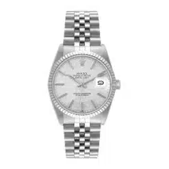 Rolex Datejust 16014 36mm Silver Linen Dial