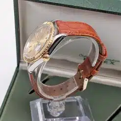 Alternative view of Rolex 16263 Datejust 36mm Turn-O-Graph Champagne Tapestry Dial