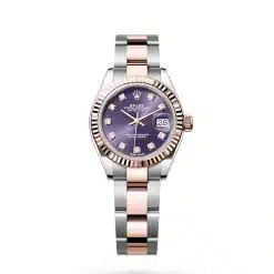Rolex Lady-Datejust 279171-0016 28mm Aubergine/Purple Diamond Oyster Stainless Steel and Rose Gold