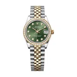 Rolex Datejust 278383RBR-0030 31mm Olive Green Diamond Dial Jubilee Bracelet