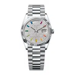 Rolex Day-Date 128236-0003 Diamond Paved Dial