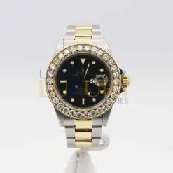 Rolex Submariner 16613 Black Dial Diamond Bezel Two-Tone Men's Watch