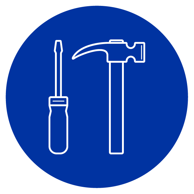 Screw Driver and Hammer Icon