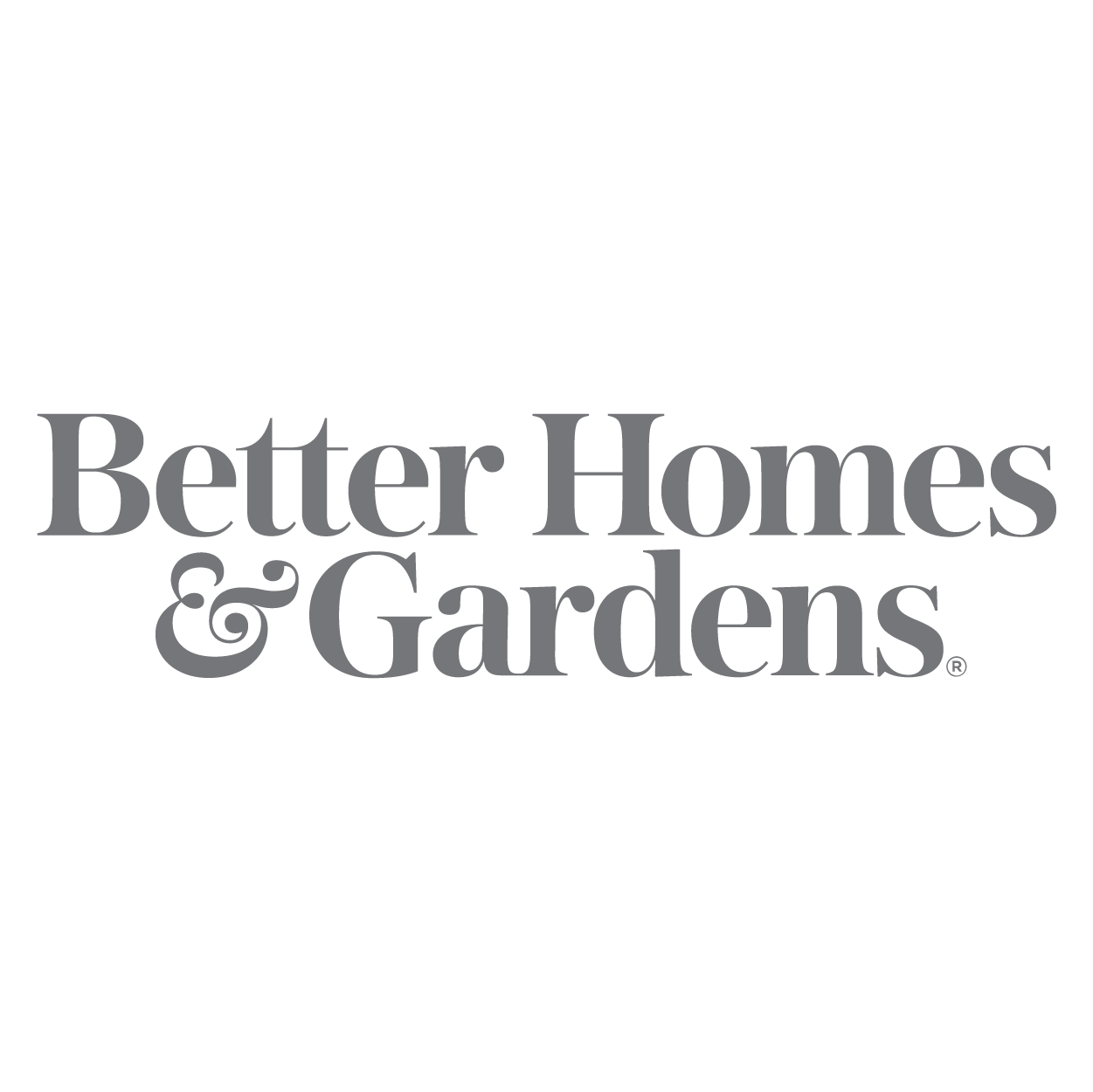 Better Homes & Gardens logo in grey