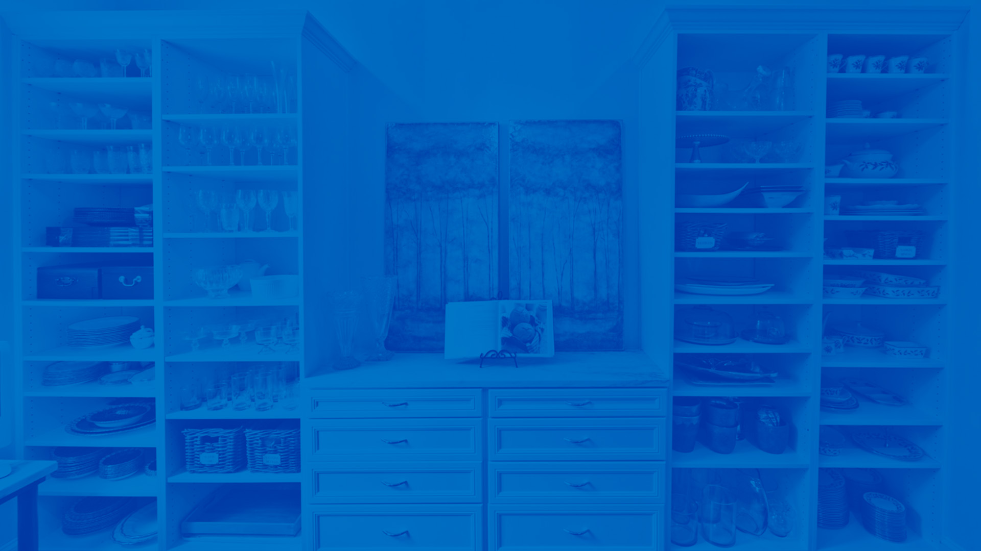 Blue tinted image of a Classica Pantry